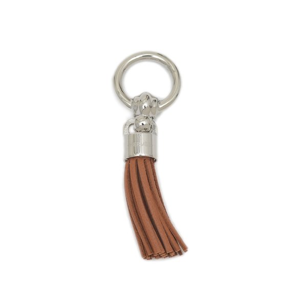 Hermes Hermès Scarf Ring, Cell Pompon, Anjou Milo, Marron Arzan, for Twilly - Picture 1 of 3